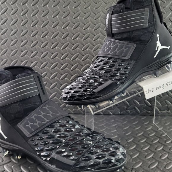 Jordan Force Savage Elite 2 Football Cleats Black Sz 16 Nike CV1665 103 Rare main image 6